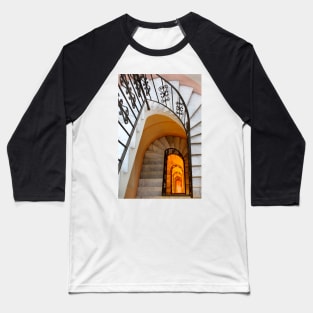 Spiral Marble Staircase Baseball T-Shirt